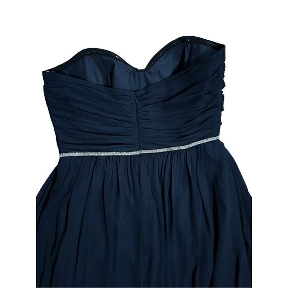 NWT Jenny Packham Lux Chiffon Beaded Maxi Dress sz 16 in Midnight navy blue - Picture 6 of 10